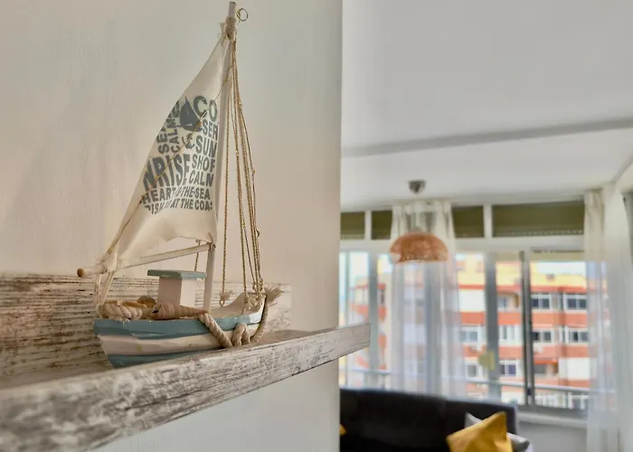 Tar11d - Estudio Con Vistas Al Mar, Wifi, Smart Tv, Fire Stick Amazon, En El Centro, A 600 Metros Playa Lägenhet